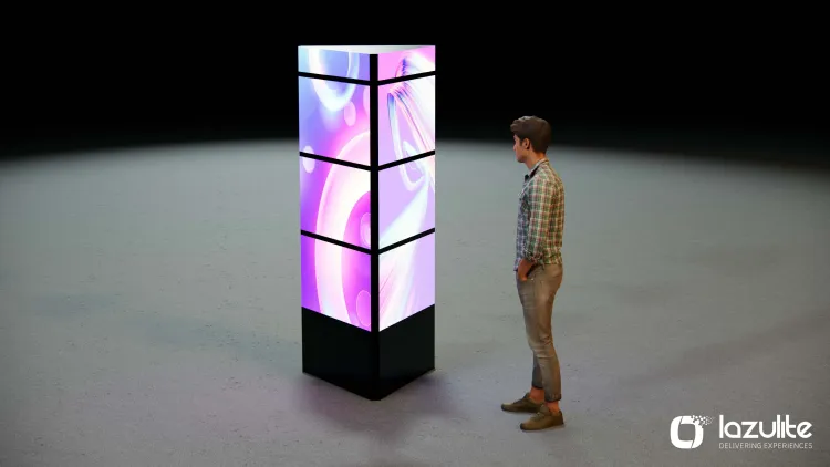 Rotating Triangle Display | Dynamic 3D Visual Effect for Events